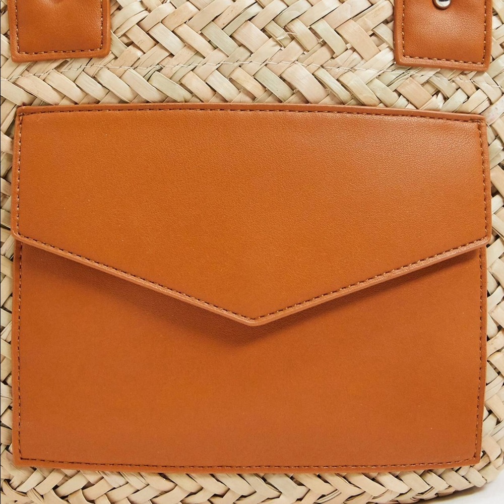 XXXSOLDXXX ❤️HP❤️ Pull & Bear Wicker Bag - Picture 2 of 8